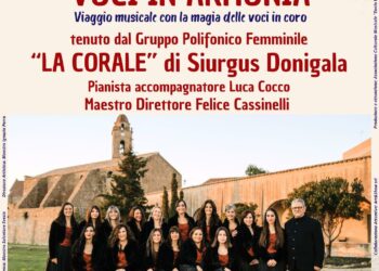 Il 26 maggio la Corale femminile di Siurgus Dionigala sarà protagonista della rassegna “Concerti a Palazzo Regio”