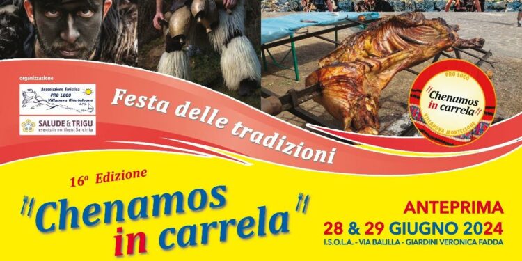 Villanova Monteleone: il 28 e 29 giugno l’anteprima di “Chenamos in carrela”