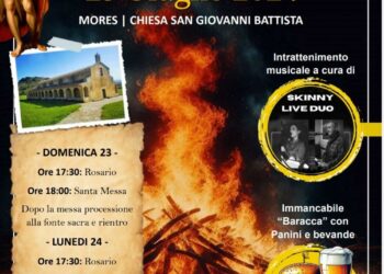 Mores: a San Giovanni l’antico rito de “Su Fogarone”