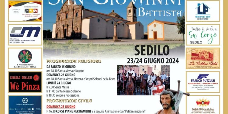Sedilo: il programma della festa di San Giovanni Battista