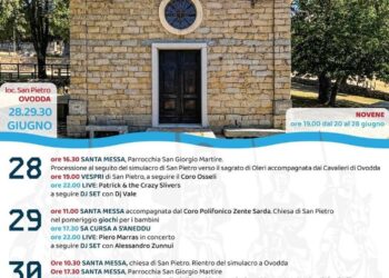 Ovodda: tre giorni di festa per Santu Pedru de Oleri