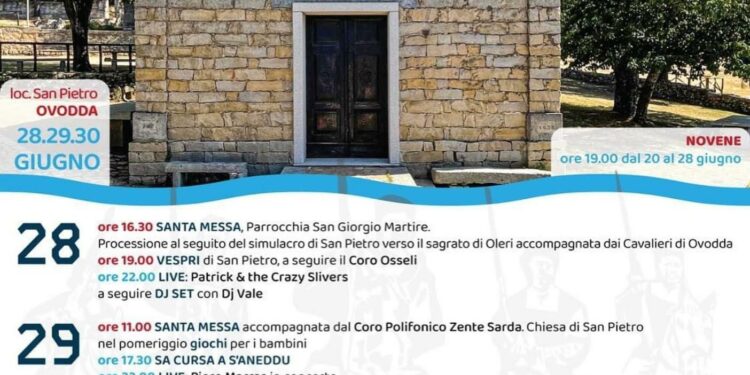 Ovodda: tre giorni di festa per Santu Pedru de Oleri