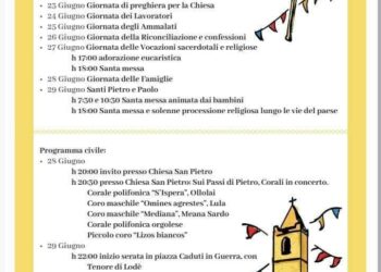 Orgosolo: il programma della festa dei Santi Pietro e Paolo