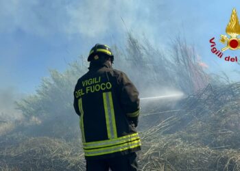 Siamaggiore: Incendio di vegetazione in zona Pardu Nou