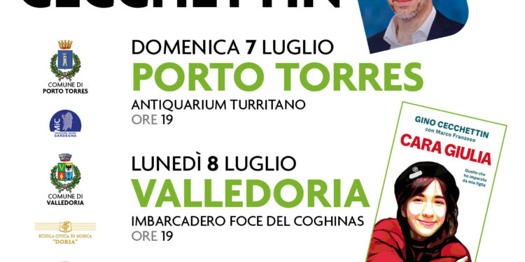 Gino Cecchettin sarà in Sardegna per presentare “Cara Giulia”, scritto con Marco Franzoso e edito da Rizzoli, il 7, l’8 e il 9 luglio nell’ambito del festival Éntula