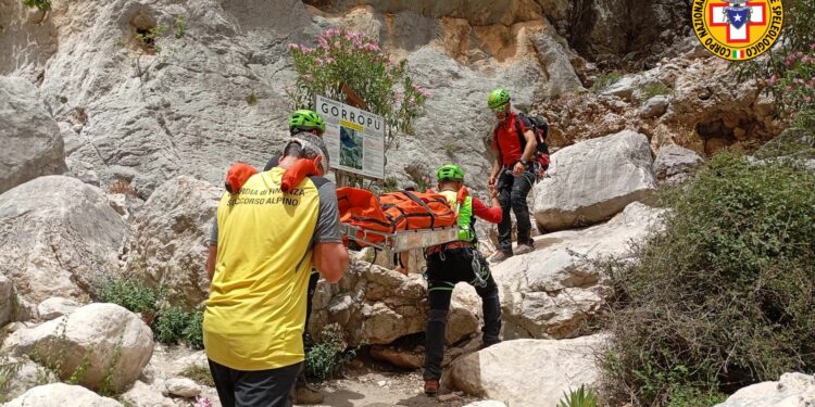 Urzulei: soccorsa un’escursionista infortunata a Gorropu