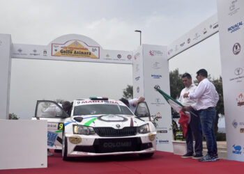 Andrea Pisano e Salvatore Musselli, su Skoda Fabia R5, in vetta al 29º Rally Internazionale Golfo dell’Asinara al termine del Day1