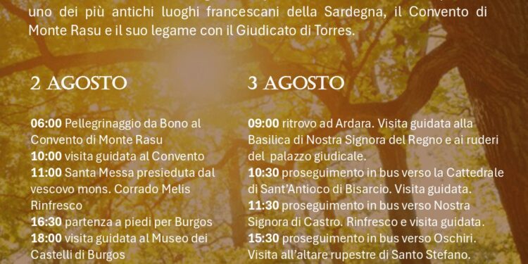 A Bono, Burgos, Oschiri e Ardara il progetto di “Valorizzazione e promozione degli itinerari e/o attrattori del comparto del turismo culturale-religioso” 