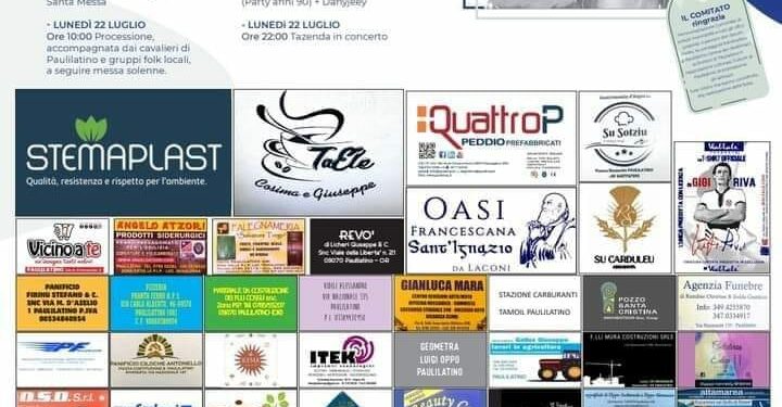 Paulilatino: tre giorni di festa di Santa Maria Maddalena