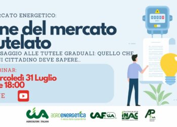 Fine del mercato tutelato dell’energia: webinar Cia sui nuovi scenari per i cittadini