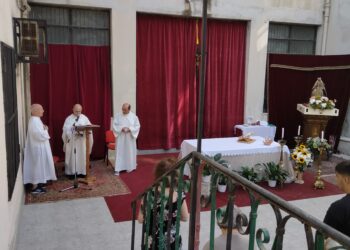 Oggi 16 luglio, a Cagliari, è stata celebrata una messa solenne in onore della Beata Vergine del Monte Carmelo