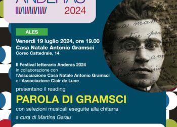 Il Festival letterario Anderas fa tappa ad Ales, domani 19 luglio, ospite della Casa Natale Antonio Gramsci 