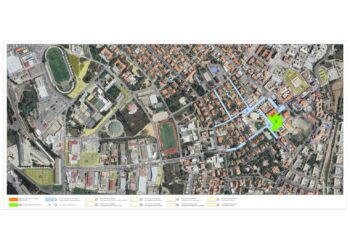 Concerto di Mr. Rain sabato 10 agosto a Carbonia: la planimetria dell’area in cui si svolgerà l’evento e delle zone limitrofe