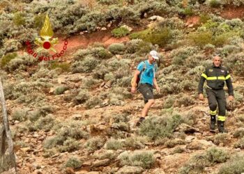 Turista tedesco in difficoltà a Gorropu, soccorso dai vigili del fuoco