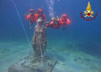Porto Ottiolu: stabilizzata la Madonna degli Abissi situata a circa 10 metri di profondità