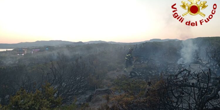 Sorso: incendio in località La Vozza, intervengano i vigili del fuoco