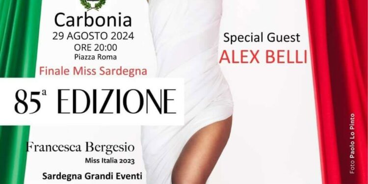 Carbonia ospiterà giovedì 29 agosto la 85ª edizione della finale di Miss Sardegna