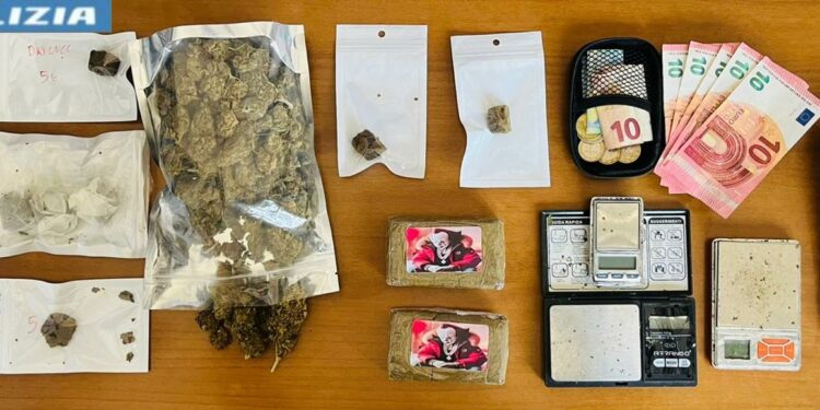Deteneva hashish e marijuana nella sua casa a Mulinu Becciu, a Cagliari: arrestato dalla Polizia di Stato