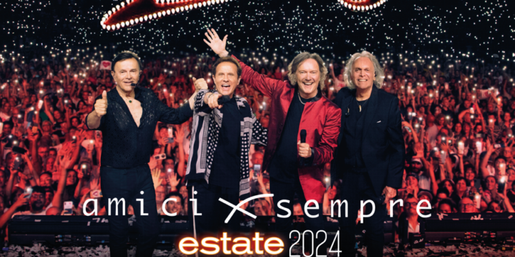 Prosegue il tour “AMICI X SEMPRE Estate 2024” dei POOH, oggi ad Alghero, domani alla Forte Arena di Pula