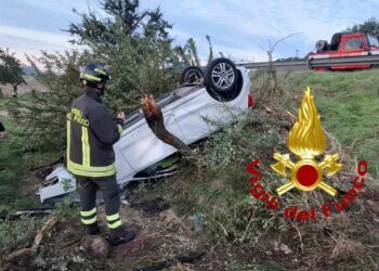 Bultei: si ribalta un’auto sulla provinciale 10