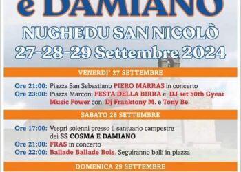 Nughedu San Nicolò in festa per i Santi Cosma e Damiano
