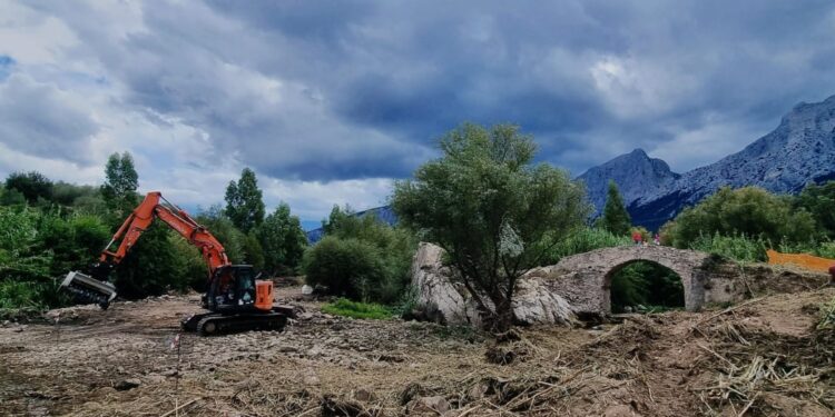 Oliena: al via i lavori per la realizzazione del guado sul fiume Cedrino e il restauro del ponte romano di Papaloppe