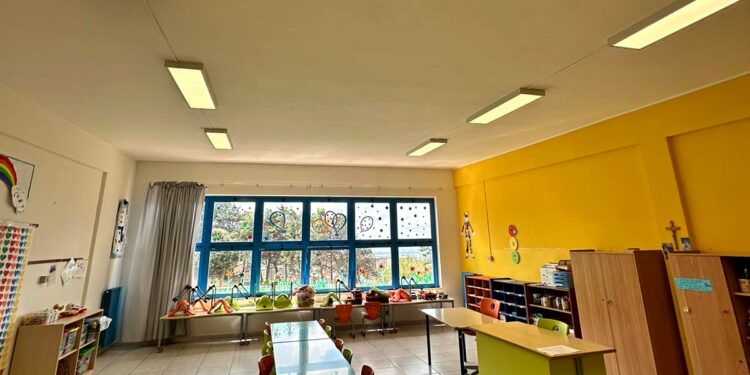 Sennori: arriva la nuova illuminazione nelle scuole