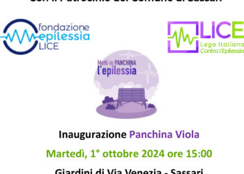“Metti in panchina l’epilessia”: domani, nei giardini di via Venezia, l’iniziativa della struttura Diagnosi e cura dell’epilessia in età evolutiva dell’Aou di Sassari