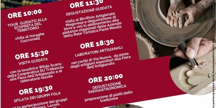 Doppio appuntamento nel fine settimana a Mogoro, tra cultura, artigianato, musica e degustazioni