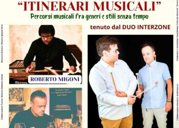 Il 3 novembre i percussionisti Francesco Ciminiello e Roberto Migoni saranno protagonisti della rassegna “Concerti a Palazzo Regio”