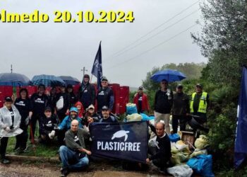 Olmedo: l’associazione Plastic free ha recuperato oltre 300 chilogrammi di rifiuti