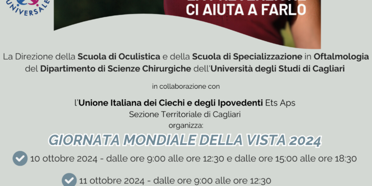 Giovedì si celebra anche in Sardegna la Giornata mondiale della vista