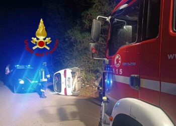 Alghero: incidente stradale a “Cassonedda”, intervengono i vigili del fuoco