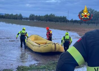 Alluvione nel Sud Sardegna, oltre 160 gli interventi dei vigili del fuoco