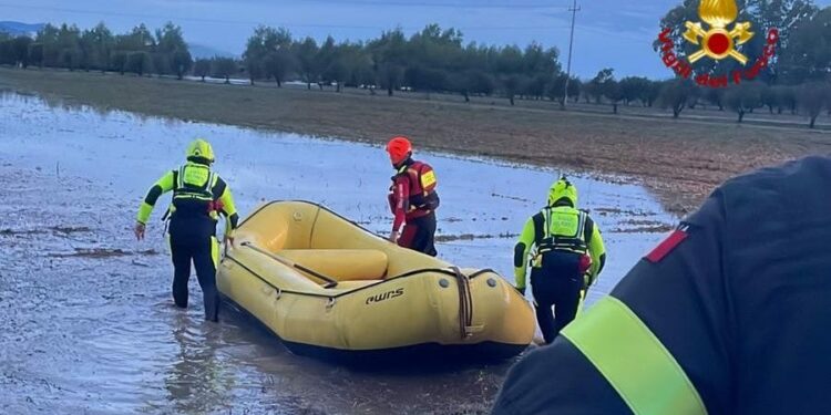 Alluvione nel Sud Sardegna, oltre 160 gli interventi dei vigili del fuoco