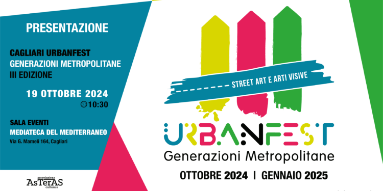 Il 19 ottobre si terrà la presentazione della III edizione di Cagliari Urbanfest – Generazioni Metropolitane