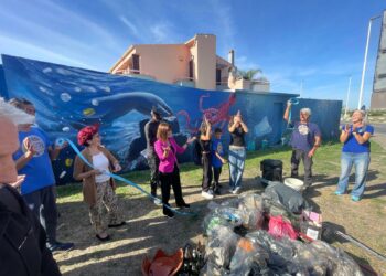 Tutela dell’ambiente marino, a Quartu Sant’Elena un murale di Manu Invisible