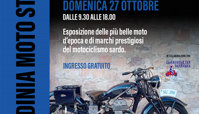 Fino a domenica 27 ottobre, a Nuoro, la terza edizione della mostra “Sardinia Moto Story”