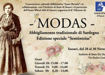 Sassari:  l’associazione culturale folkloristica Santu Bèrtulu di Ossi organizza l’8ª edizione di “Modas”