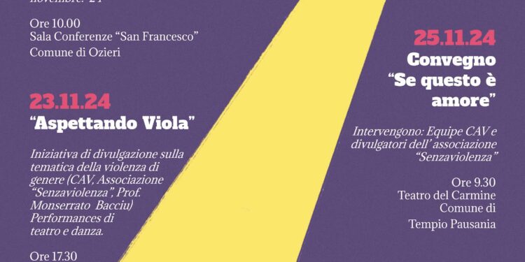 Le iniziative del CAV Spazio Donna del P.L.U.S. Distretto Sanitario di Ozieri