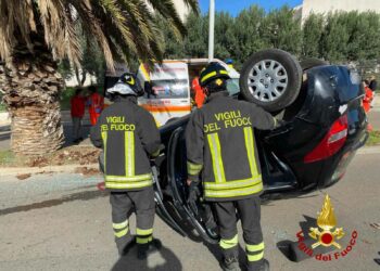 Alghero: incidente stradale in via della Resistenza, una persona al Pronto Soccorso