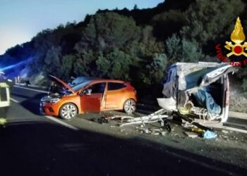 Galtellì: collisione fra tre auto, due moto e un camper