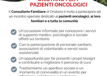 “Oristano per i pazienti oncologici”: incontro per informare sui servizi di supporto alle persone con tumore