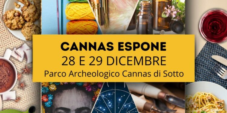 Sabato 28 e domenica 29 dicembre, presso il Parco Archeologico di Cannas di Sotto, a Carbonia, si terrà la manifestazione “Cannas Espone”
