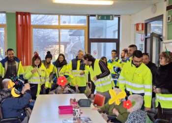 Poste italiane: a Oristano i portalettere del centro di recapito di via Liguria in visita alla casa di riposo “Eleonora d’Arborea”