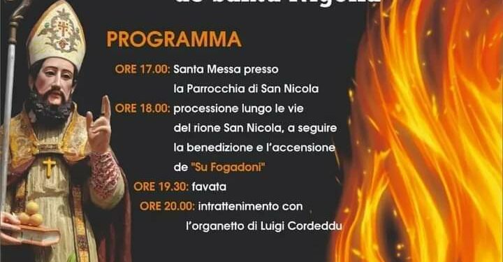 Orroli: il 7 dicembre “Su Fogadoni de Santu Nigolla”