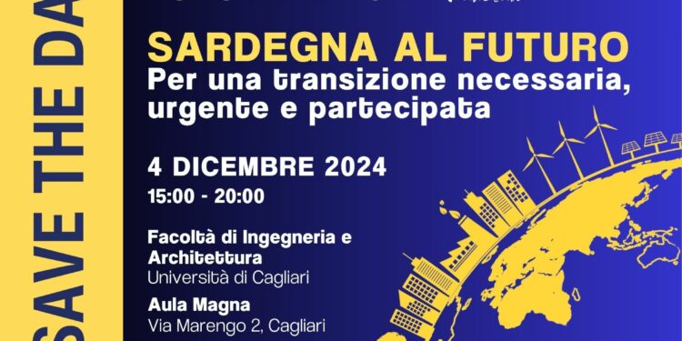 Mercoledì 4 dicembre l’aula magna Campus della facoltà di Ingegneria, a Cagliari, ospiterà il 1° Forum Energia Legambiente Sardegna Sardegna al futuro