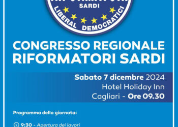 Si terrà sabato 7 dicembre, a Cagliari, il congresso regionale dei Riformatori sardi