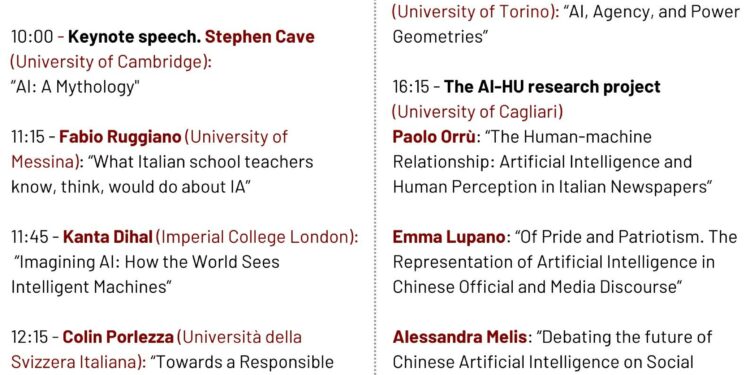 Intelligenza artificiale e opinione pubblica: giovedì 30 gennaio una giornata di studi a Cagliari, nell’aula magna del Campus Aresu