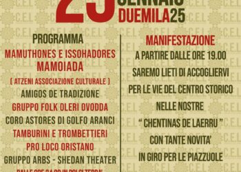 Sabato 25 gennaio l’8ª edizione di “Chentinas de Laerru”